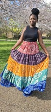 Boho Tiered Maxi Skirt |