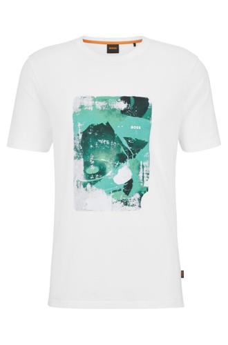 Hugo boss mens white green - hugo,
