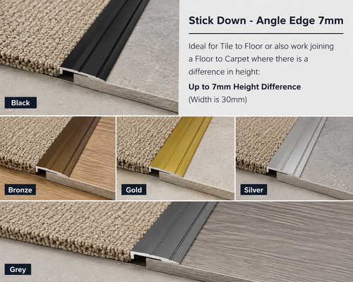 Flooring edge strip - strip, trim