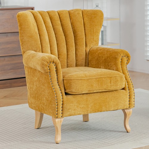 Vintage wingback armchair sofa - vintage,