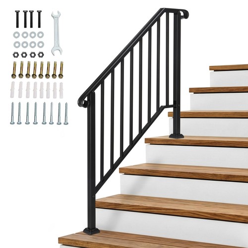 Outdoor handrail matte black - outdoor,