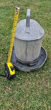  GALVANISED METAL CHICKEN WATER FEEDER- DRINKER 