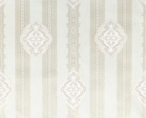 Cream stripped damask - ,