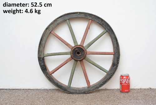 Vintage old wooden cart wagon
