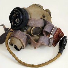 WW2 - G TYPE - UNISSUED - OXYGEN MASK - FOR FLYING HELMET ORIGINAL WWII BRITISH