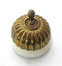 Antique Brass & Ceramic