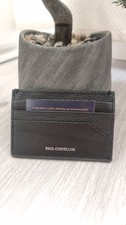 Paul Costello Wallet Card Holder Black Leather, Never Used.