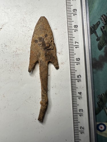 Ancient iron arrowhead roman - iron,