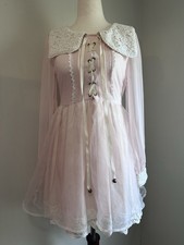 Liz Lisa Dress Pink Sheer Long