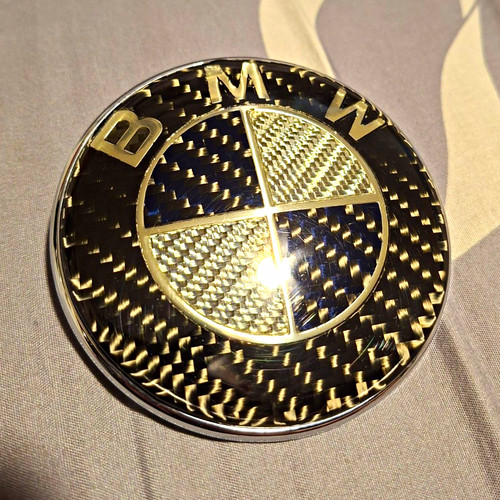 Bmw carbon fibre bonnet - bmw, badge