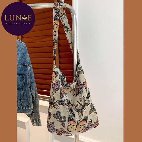 Bag tote shopper butterfly - shopper,