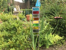 stained glass garden sculpture