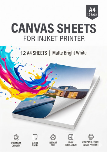 260 gsm matte canvas - 12,