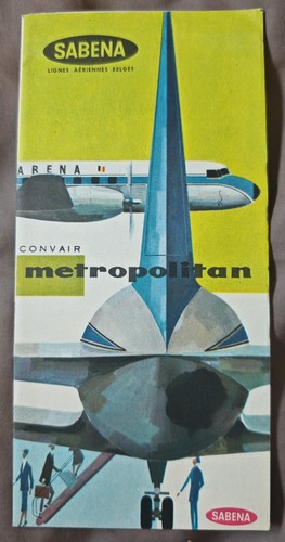 1956 sabena airlines convair - airlines,