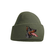 DOBERMANN DOG BEANIE HAT