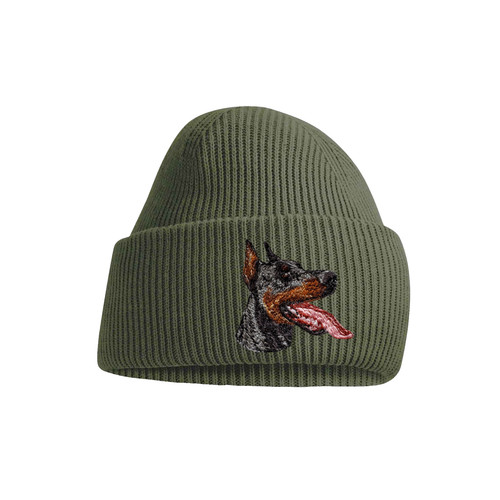 Dobermann dog beanie - dobermann,