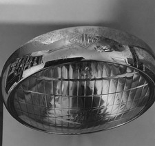 Genuine vintage MILLER MOTORCYCLE HEADLAMP BEAM UNIT AND CHROME RIM 5.25 "