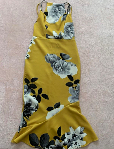 Asos yellow floral trumpet - asos,