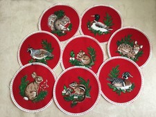 Christmas Fabric 10 Circles Patchwork/Quilting/Crafts/Cardmaking/Focal