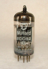 Ecc82 12au7 mullard gf2 valve - ecc82,