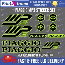 Piaggio MP3 Decals Stickers