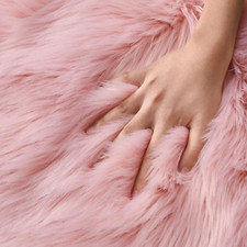 Soft Ultra Fluffy Faux Fur Chair Cover Seat Cushion Pad/Mat Plush Fur Rug Carpet