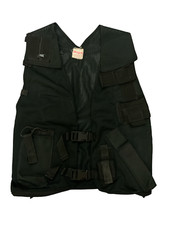 Hagen Black Tactical Vest Combat Security Dog Handler Paintballing Large OBTV43B