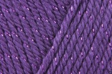 Caron Simply Soft Party Acrylic DK Knitting Wool Yarn 85g -006 Purple Sparkle
