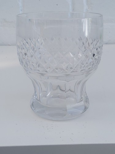 Vintage glass whisky tumbler - glass,