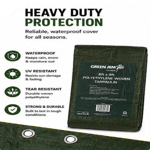 Tarpaulin green 73gsm - tarpaulin,