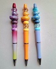 Beaded Duck Charm Pens for
