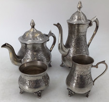 Silver Plated Floral 4 Piece