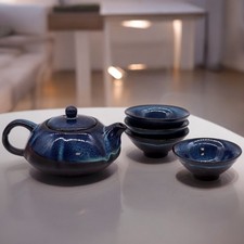 Herbal Blues Teapot Set - Pot