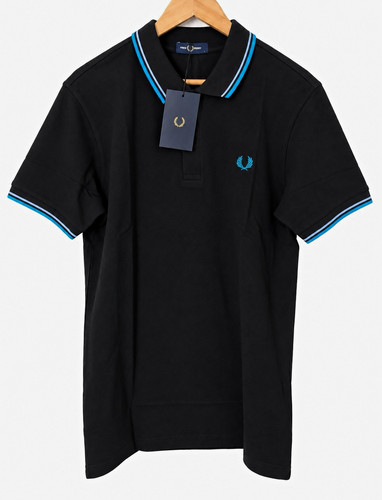 Fred perry black polo shirt - fred,