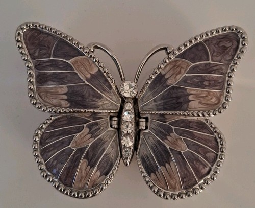 Lilac enamel butterfly - lilac,