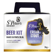 St Peters Cream Stout Beer Kit 36 Pints Homebrew Beer Making Kit - Brewing Kit