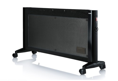 Black mica convector heater - black,