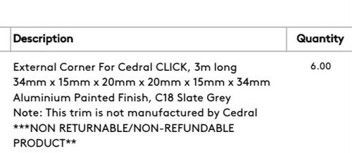 Cedral slate grey fire - slate, rated