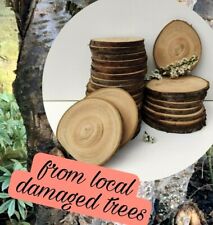 10-25CM (4-10") Wooden Slices Wood Log Discs Round Wedding Rustic EASTER Crafts 