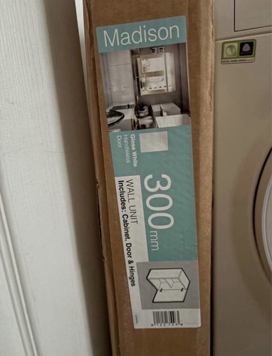 White bathroom cabinet - bathroom,
