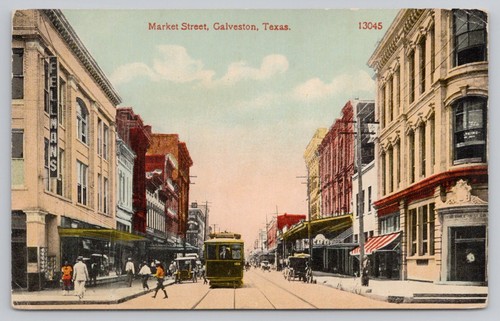 Market street trolley - market, street,