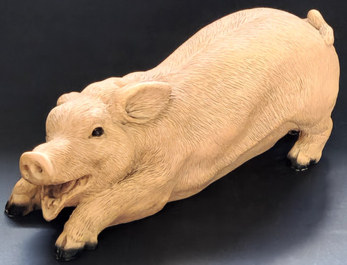 Large resin pig - pig, figurine