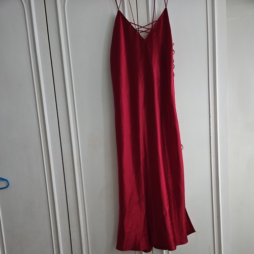 Vintage red full slip - full,