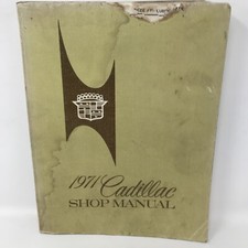 1971 Cadillac Service Shop Repair Manual Engine Drivetrain Electrical Diagrams
