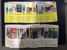 Top trumps playing cards - motor cycles-( 2 different Sets) Select your Cards.