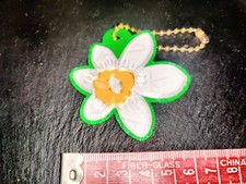 Spring Daffodil Keyring Bagtag