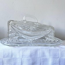 Vintage Large Pressed Glass