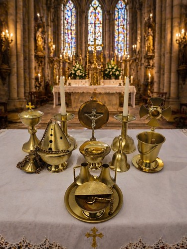 Altar brass miniature teaching - altar,