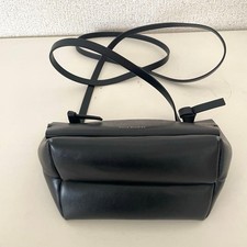 Acne studios Mini Shoulder Bag Crossbody Black Leather Logo Flap Women's