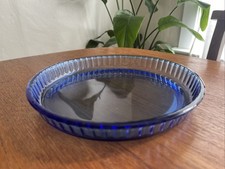 Vintage Pyrex Glass Blue Pie